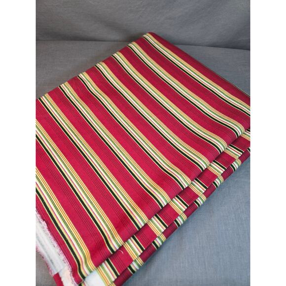 Longaberger Holiday Stripe 5 Yards Bulk Cut Fabric 60" wide Christmas Pattern - Picture 1 of 1